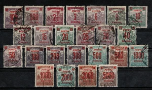 HUNGARY - 1921/25. Postage Due - Red Overprint on the Harvester Stamps USED!! - Picture 1 of 1