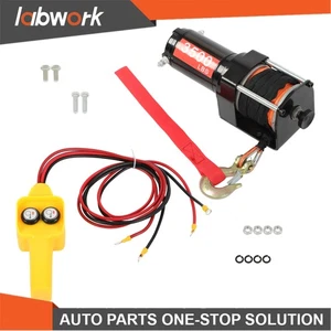 Labwork 3500lbs Electric Winch 12VDC/1.5HP with 3/16in x 39ft Synthetic Rope - Picture 1 of 14