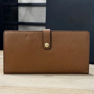 Vera Bradley RFID Slim Organizzatore da Viaggio Cognac Vera Pelle Nuovo con etichette - Foto 1 di 8