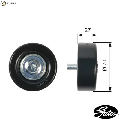 DEFLECTIONGUIDE PULLEY VRIBBED BELT T36409 FOR DAEWOO CHEVROLET 2.0L 6cyl TOSCA - Image 1 of 4