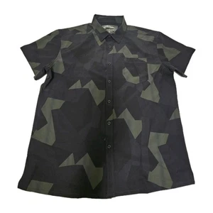 Warrior Camo Mens M90 Washed Black & Gree Short Sleeve Button Down Shirt Size XL - Picture 1 of 9