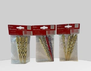 De Colección Revco Metálico Icicles Adornos de Navidad Plástico Retorcido 4" Nuevo en Paquete 12 Piezas - Imagen 1 de 4