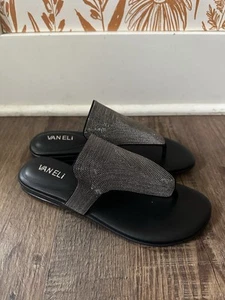 Vaneli Women’s Sandals Size 7 Silver And Black NEW - Picture 1 of 8