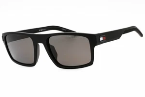 Tommy Hilfiger TH 1977/S 0003 M9 Sonnenbrille mattschwarzes Gestell graue Gläser 55 mm - Bild 1 von 4