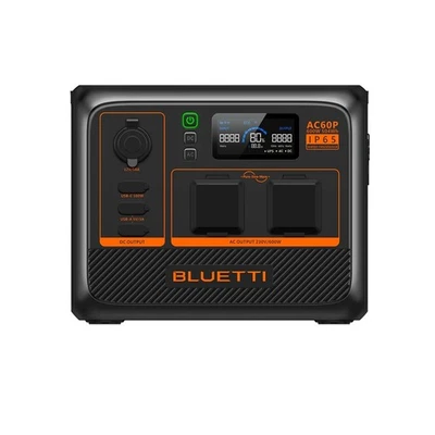 BLUETTI AC60P Tragbare Powerstation 600W LiFePO4 Akku 504Wh IP65 Solargenerator - Bild 1 von 4