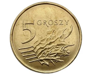 POLAND 5 Groszy, 2021, UNC.  World Coin. KM 925 , - Picture 1 of 3