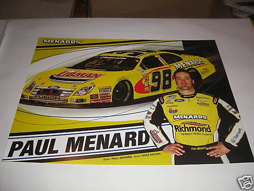 Postal #98 Paul Menard 2009 Libman Black Swoosh nueva Foto 1 de 1