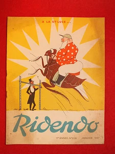 REVUE HUMORISTIQUE RIDENDO N°206 JANV 1957 A LA SAINTE LUCE... - Imagen 1 de 1