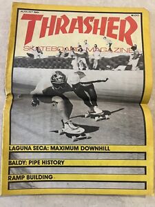 Magazyn Thrasher sierpień 1981 HTF Olson Baldy Pipe Hickey Hutson