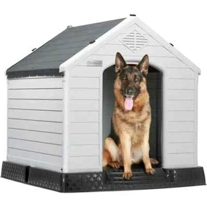 34. 5'' Large Durable Waterproof Plastic Dog House - Picture 1 of 4
