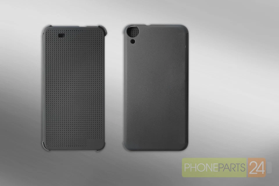 HTC Desire 820 D820t D820us D820ts Dot View Custodia Protettiva Case Grigio - Immagine 1 di 1