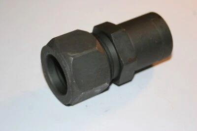 1" Tube Flareless x 1 1/4" Tube Stub Steel Hydraulic Fitting Parker 20-16 TRBU-S - Image 1 of 4