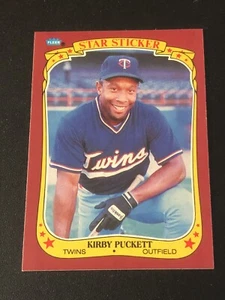 1986 Fleer Star Stickers Kirby Puckett #90 HOF - Picture 1 of 2
