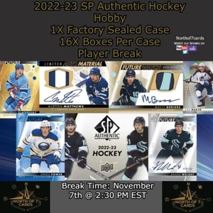 Fredrik Karlstrom 2022-23 SP Authentic Hockey Hobby 1X Case Player BREAK #7