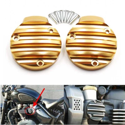  Throttle Body Cover Kit For Triumph Bonneville Bobber/Bobber Black 2017 & newer - Imagem 1 de 4