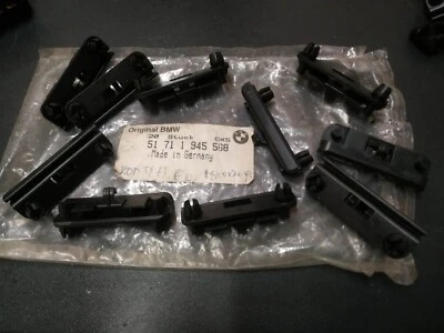 Abrazaderas delanteras alerón BMW E30 (10) ¡NEGRO! ¡NUEVO! !GENUINO! 51711945568 Foto 1 de 2