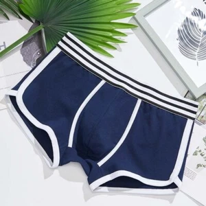 Calzoncillos Bóxer De Algodón Para Hombres Ropa Interior Cinturón Baja Deportivo - Imagen 1 de 17