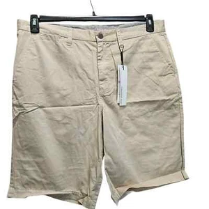 CALVIN KLEIN Chino Shorts Men's 38 Classic Khaki Flat Front NEW! - Picture 1 of 1