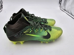 Nike Vapor Untouchable 2 TD Football Cleats Green Volt 824470-337 Mens Size 13 - Picture 1 of 8