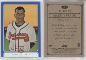 2010 Topps Chrome Topps 206 Chrome Blue Refractor /199 Martin Prado #TC8
