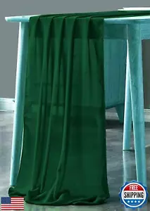 MDS Pack of 10 | Hunter Green | 14ft Chiffon Table Runner 29x170 Inches Long - Picture 1 of 5