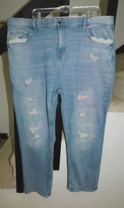 Old Navy Loose Straight Leg DESTROYED Herren Blau Jeans Größe 44X30 (44 X 28,5) - Bild 1 von 11