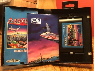 Aerobiz (Sega Genesis, 1992) Complete With Poster - Image 1 of 4