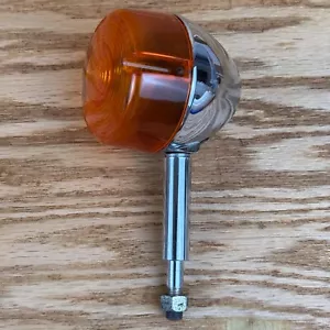 Harley Davidson HD-1 SAE DP 85 Front Turn Signal Chrome Assembly with Post - Bild 1 von 10