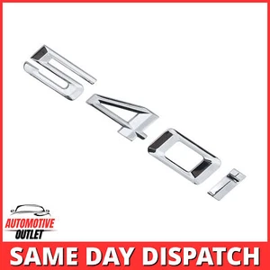 540i LETTERING REAR BOOT LID TRUNK BADGE EMBLEM FOR BMW 5 SERIES, CHROME - Picture 1 of 3