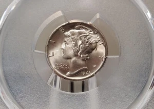 1943 S Mercury Dime US Silver Coin PCGS CERTIFIED Ms67FB BLAZER - Picture 1 of 4
