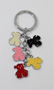 Portachiavi Orsacchiotti Tenerezza 5 Ciondoli Smaltati multicolore Donna - Picture 1 of 1