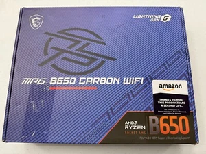 Placa madre para juegos MSI MPG B650 carbono WiFi AMD AM5 ATX DDR5 M.2 - Imagen 1 de 12