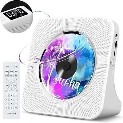 Bluetooth CD Player: Portable with AUX, USB, FM Radio & Remote Control | UK New - Image 1 of 4