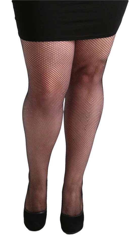 Women’s Fishnet Tights by Pamela Mann – Plus Size Range - Image 1 of 1