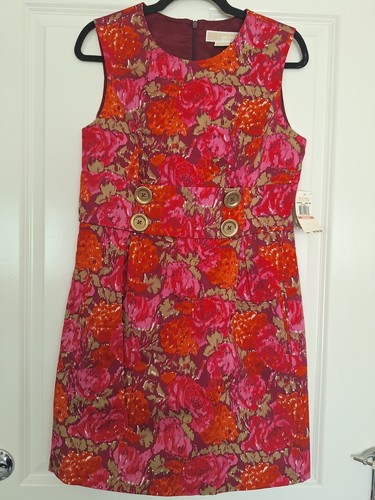 Abito nuovo floreale multicolore Michael Kors taglia 10