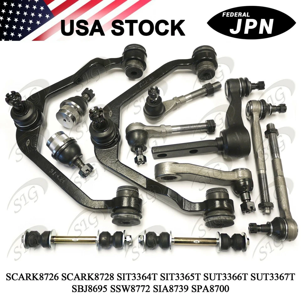 Kit de barra estabilizadora de brazo de control delantero para Lincoln Navigator tracción trasera 1998-2002 12 piezas Foto 1 de 4