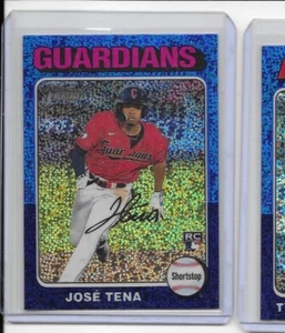 Topps Heritage Jose Tena Blue Sparkle RC #227 Guardianes 2024 - Imagen 1 de 2