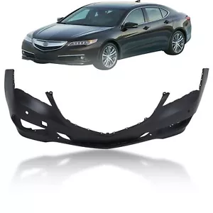 For 2015 2016 2017 Acura TLX Primed W/ Sensor Holes Front Bumper Cover Fascia - Picture 1 of 18