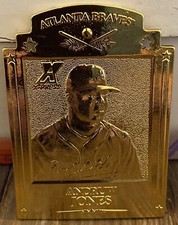 1997 Pinnacle X-Press Metal Works Gold Andruw Jones-#44/200-Very Rare SP Insert