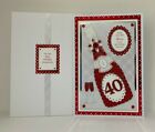 Ruby 40th Wedding Anniversary Card+Box Wife/Friends/Special Couple Personalised