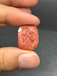 Old Near Eastern Ancient Intaglio Old Stamp Seal Bead - Picture 1 of 9