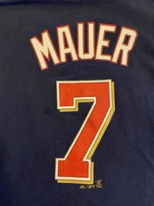 Minnesota Twins MLB Joe Mauer #7 T-shirt L Majestic 2009 Baseball Hall Of Fame - Picture 1 of 7