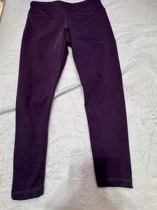 Zyia Active pflaume lila Schlangenhaut hell und eng kurz geschnitten Capri Leggings 10-11 - Bild 1 von 6