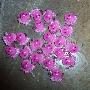 Pez pulpo, coctelera rosa súper pequeña, arenas movedizas 40 piezas arte en uñas (P115) - Imagen 1 de 1