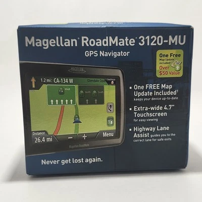 Open Box Magellan RoadMate 3120-MU 4.7 inch GPS Navigator - Black NEW - Image 1 of 4