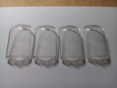 LEGO BULK LOT 4 TRANS CLEAR PANEL 3X3X6 CORNER CONVEX CURVED TOP #6059 - Image 1 of 2