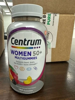 Centrum Women 50 plus Multivitamin Supplement Gummies, Assorted Fruit, 140 Count - Image 1 of 4