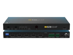 BZBGEAR 4x1 8K UHD HDMI 2.1 Switcher with Digial/Analog Audio De-Embedding/EDID - Picture 1 of 9