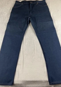 Wrangler Hombres Pro Rodeo Corte Vaquero Azul Lavado Oscuro Denim Jeans Talla 38x32 - Imagen 1 de 9