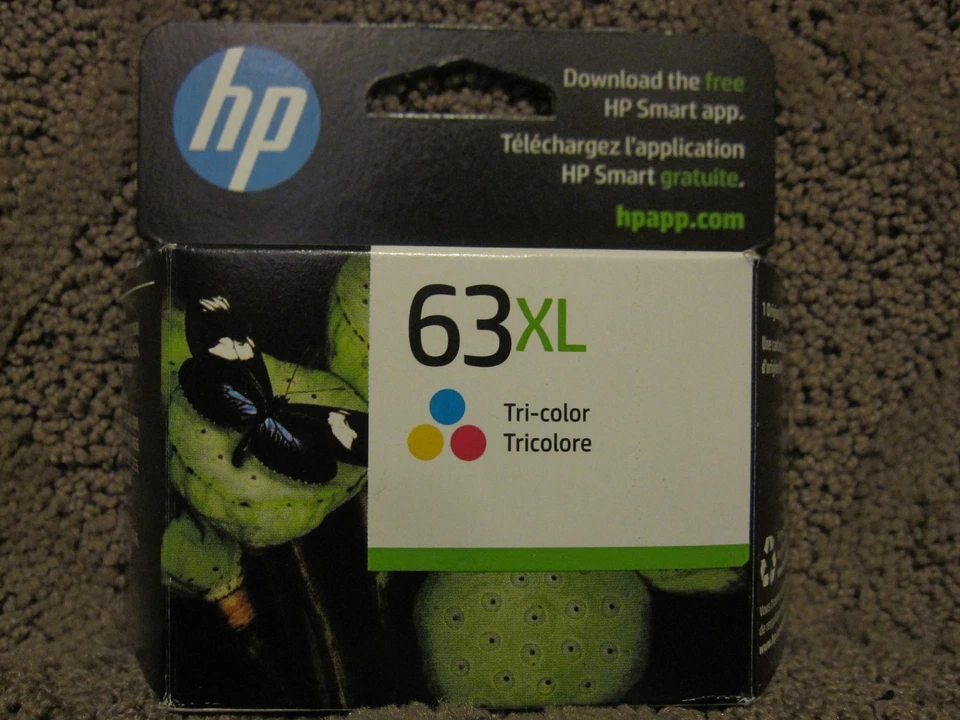 HP 63XL High Yield Tri-color Ink Cartridge (F6U63AN)